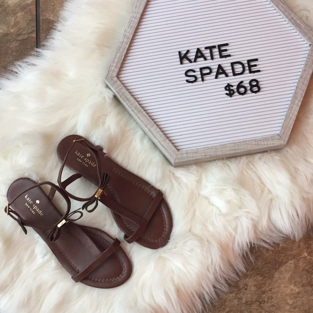 Kate Spade brown leather sandals